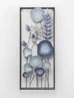 Панно металлическое "Цветы" 71х30 см