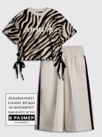 Костюм для девочки, футболка и кюлоты