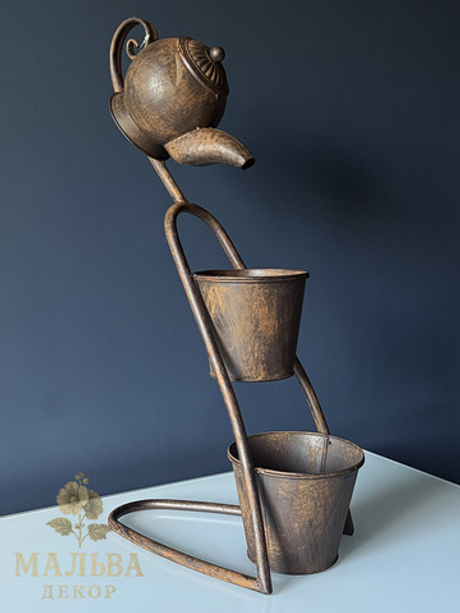 Жардиньерка "Чайник" 32x20x62см