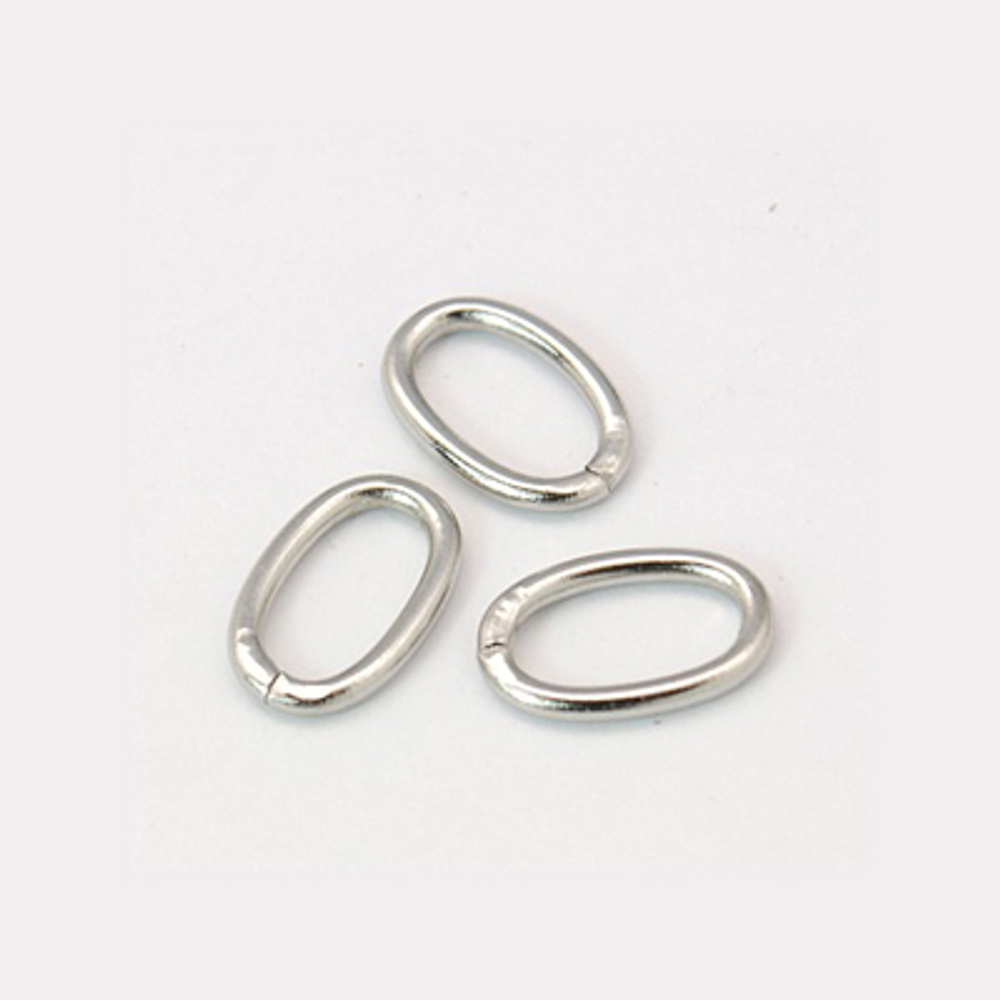 E054 Соединительное колечко овальное 10*6мм, нерж.сталь, шт