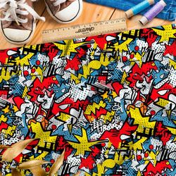 Ткань премиум сатин эклектичные формы