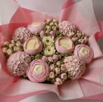 Букет цветочных капкейков Нежный букет из 15 шт