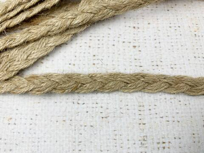 Тесьма джутовая косичка, ш. 1 см