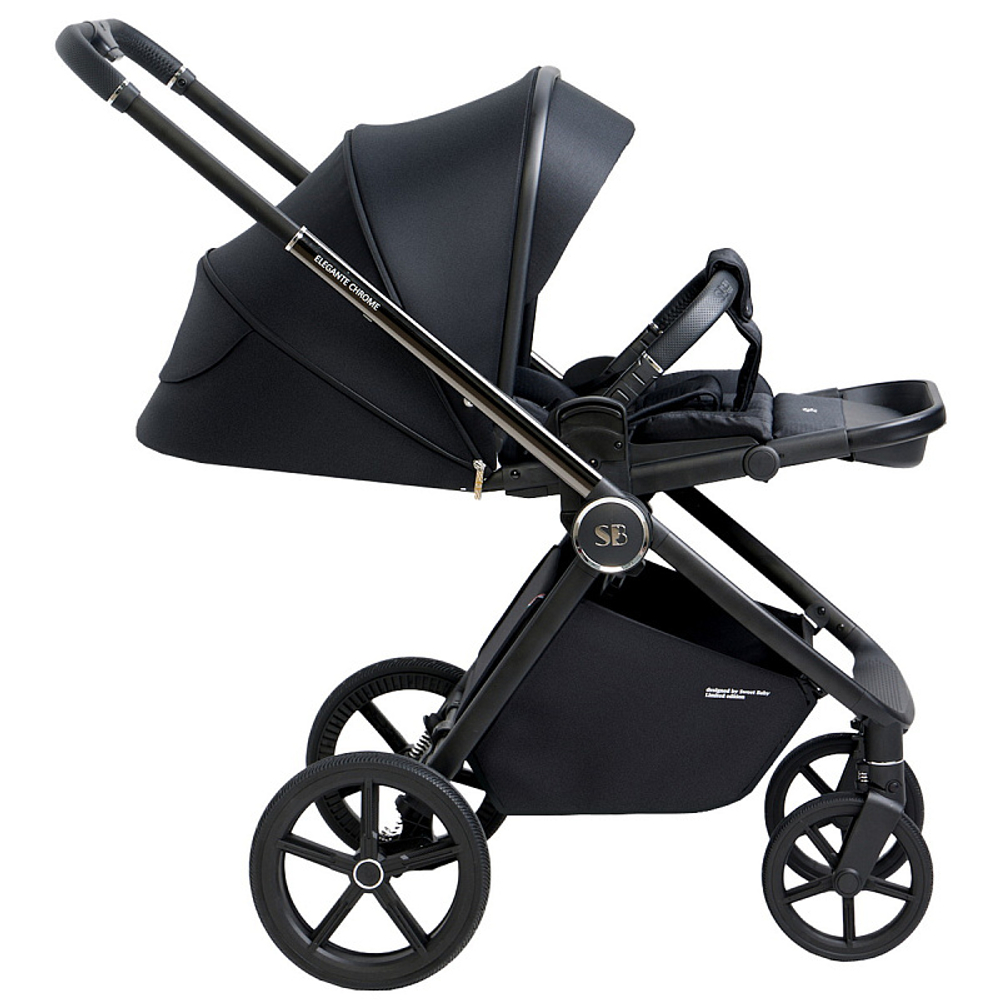 Детская прогулочная коляска Sweet Baby Elegante Chrome/Black