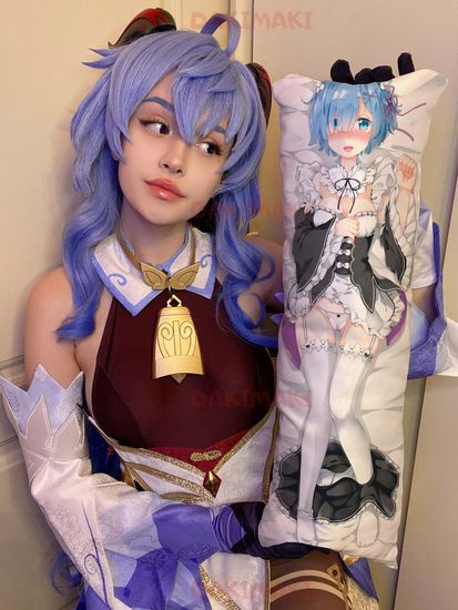 Мини дакимакура Рем из Re:Zero. Жизнь с нуля в альтернативном мире арт. M0196, 60х20 см