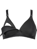 Гладкий бюстгальтер для кормления с отстегивающимися чашечками (Размер: 75B) (Цвет: грязно-синий)