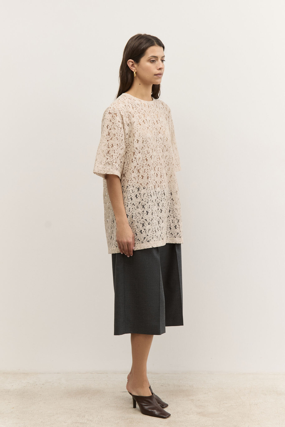 Футболка кружевная