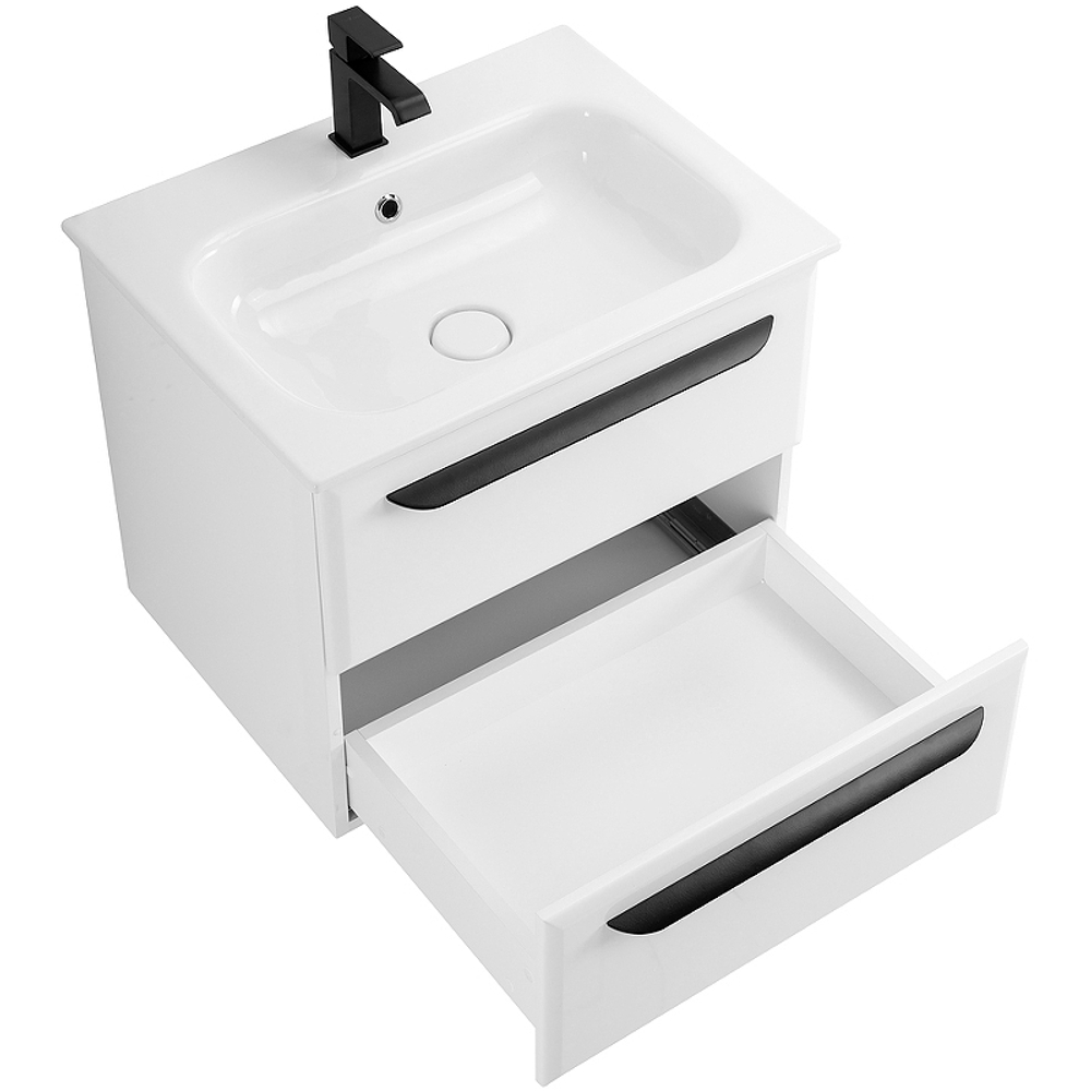 Тумба под раковину Cezares Eco-Cer 60 ECO-CER-600-2C-SO-BO подвесная Bianco Opaco