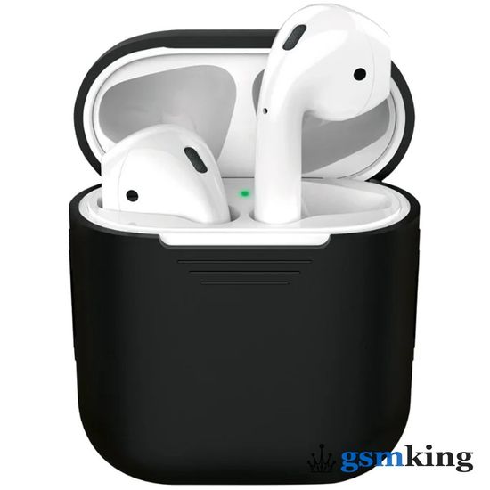 Deppa Silicone Case for AirPods 1 | 2 Black (Чёрный)