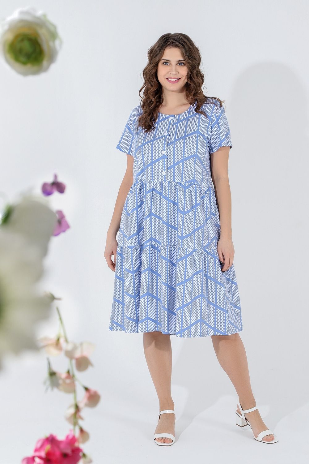 Платье Каскад-1 Виотекс ГОЛУБОЙ