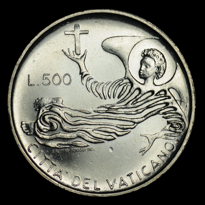 500 лир 1969 года Ватикан серебро