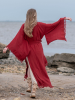 Кимоно с разрезами (красный)