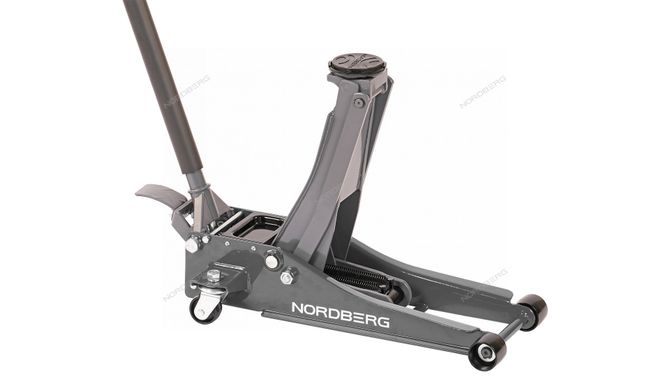 NORDBERG (N32032G) Домкрат подкатной 3,2 т, супернизкий подхват, педаль