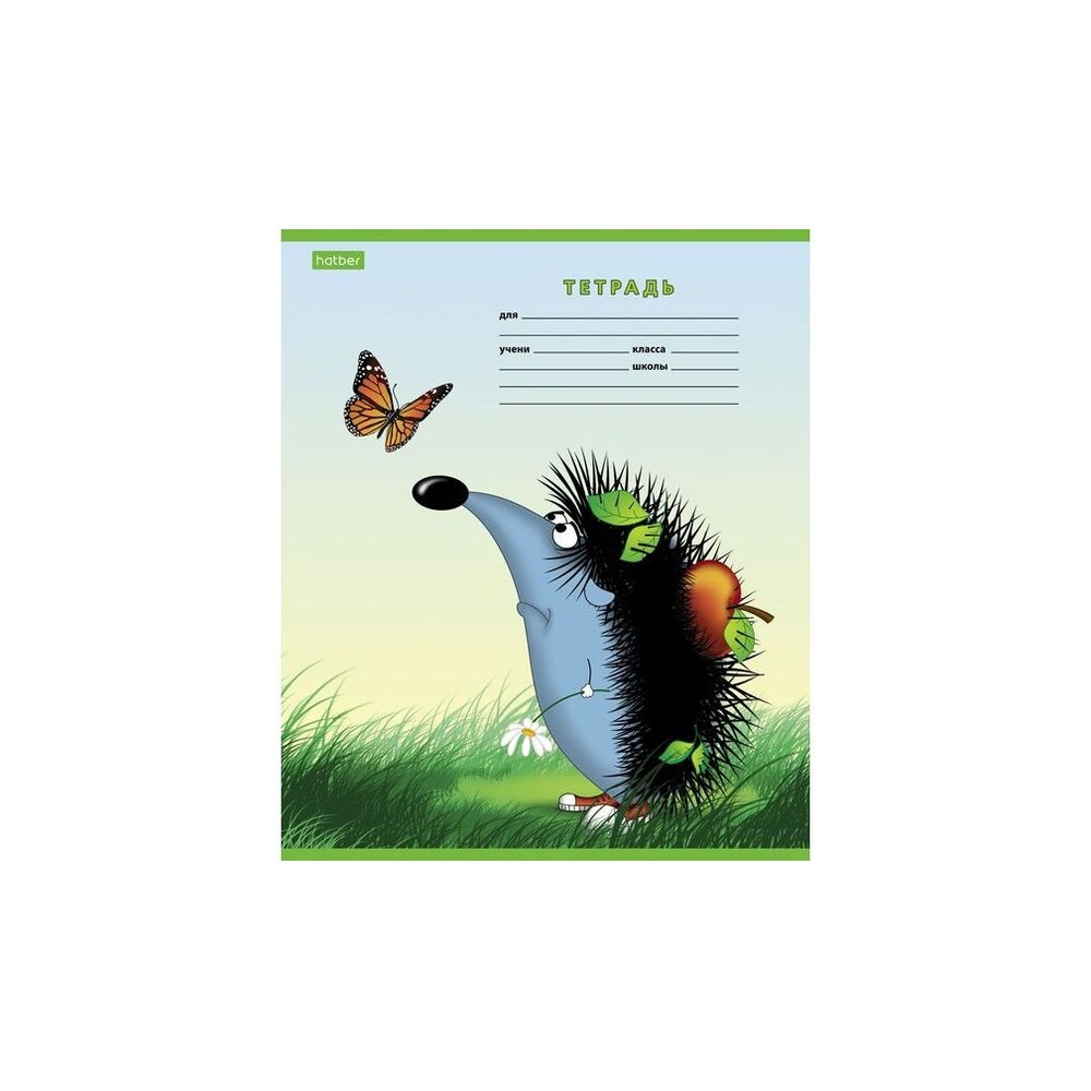 Тетрадь 12 л. линейка Хатбер-ECO Из жизни ежиков