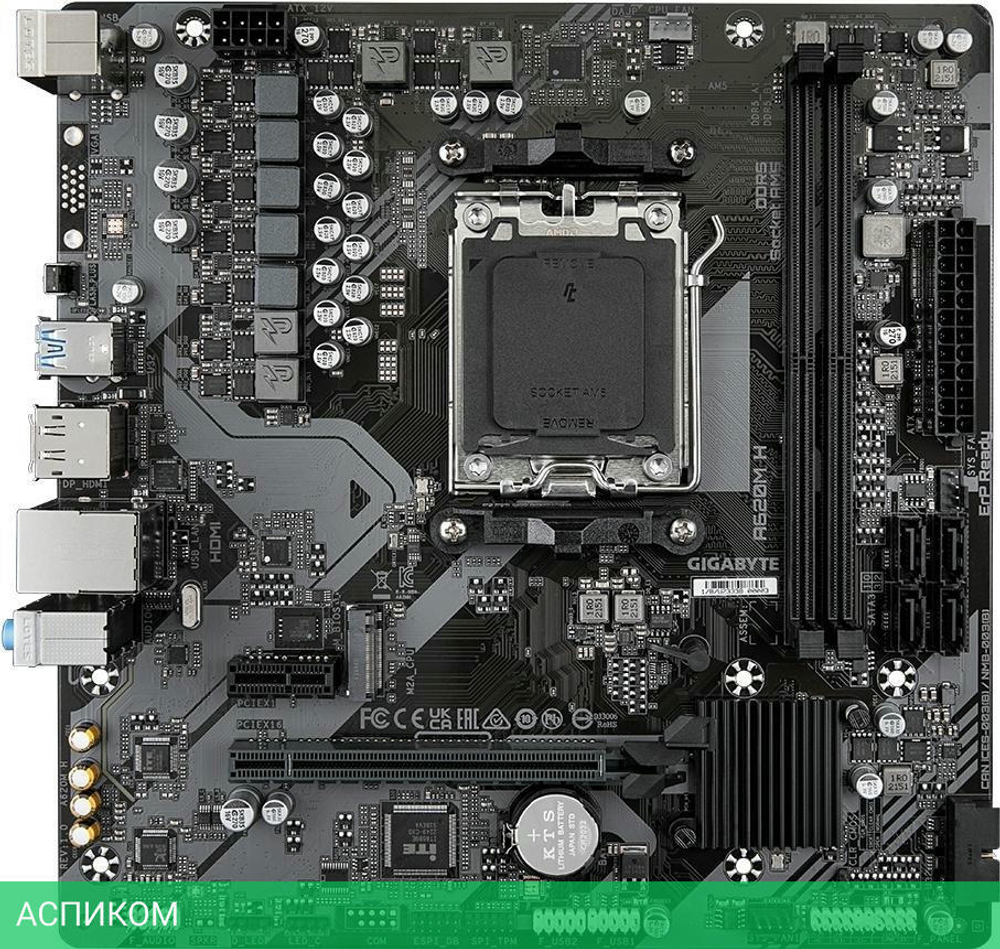 Материнская плата GigaByte A620M H DDR5