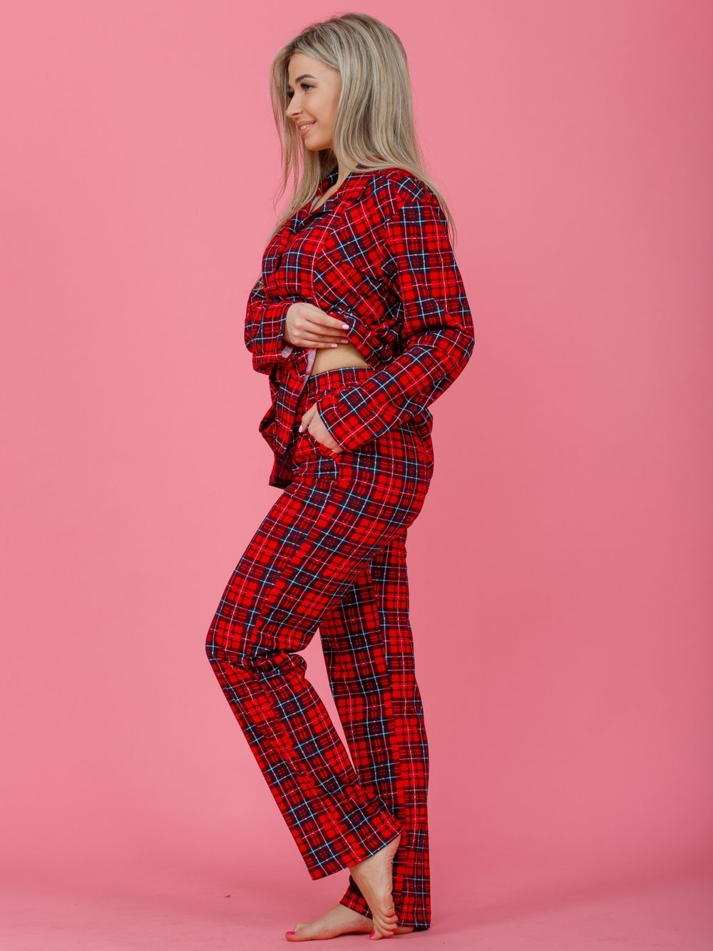 852 Пижама "Красная клетка" SveTekst (Акция)