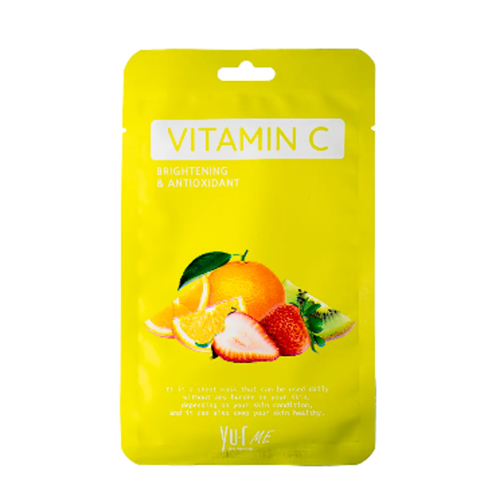 Тканевая маска для лица с витамином С Yu.r Me Vitamin C Sheet Mask