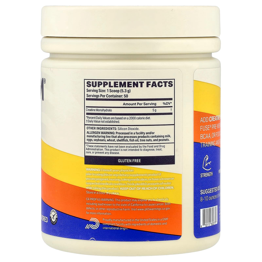 Podium Nutrition, моногидрат креатина, без добавок, 265 г (9,35 унции)