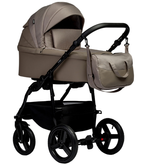 Детская коляска Indigo Impulse Eco 2 в 1 Ie05 т.бежевая кожа/т.бежевый