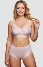 Трусы-макси с высокой линией талии (Размер: 58) (Цвет: пудровый)