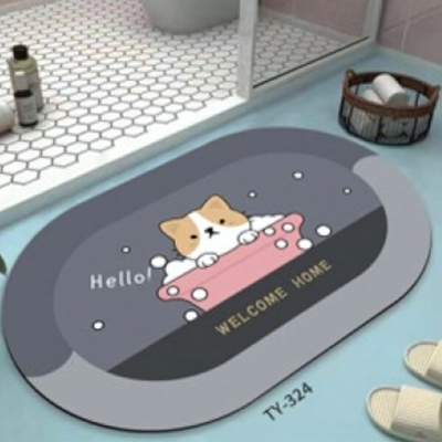 Коврик для ванной комнаты ZALEL 45х75 противоскользящее покрытие TY-324