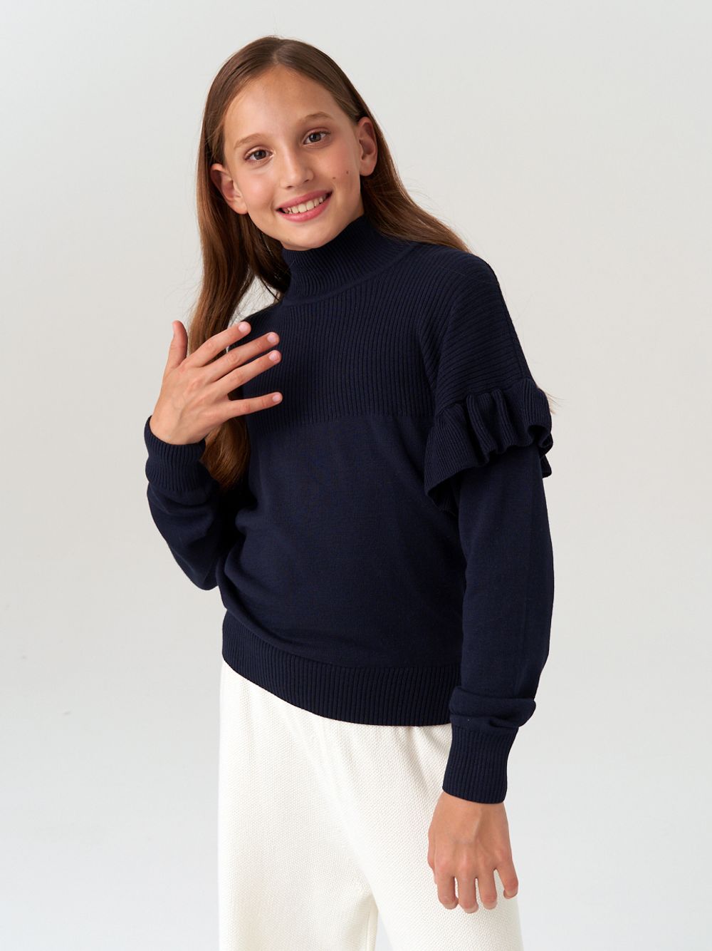 Джемпер для девочки AT244 синий