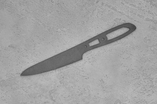 Заготовка для ножа, сталь N690Co 3,1мм. Модель "Премьер О110" с клинком 110мм, ТО 61-62HRC