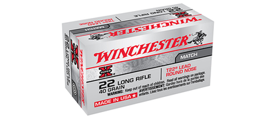 Патрон .22 LR Winchester T22 LRN 40grs/2,59 гр., коробка 50 шт.