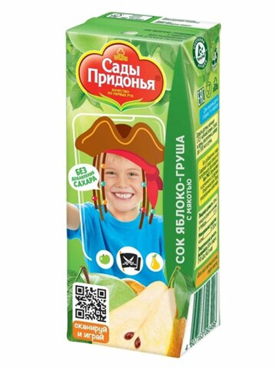 Сады Придонья сок с мякотью Яблочно-Грушевый 02л/27