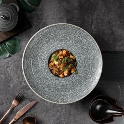 Тарелка глубокая 250 мл d 29,6 см h6 см для пасты глазурь Glossy Stone Untouched Taiga P.L. [1]