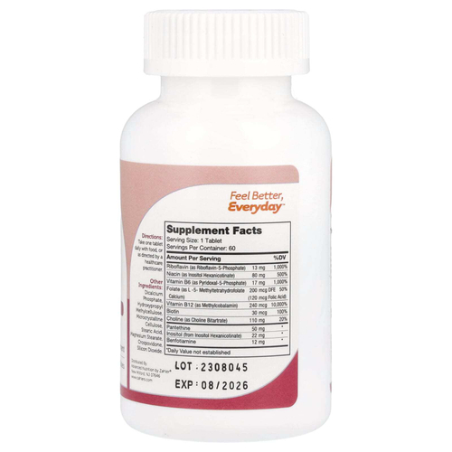 Zahler, комплекс витаминов группы B, 60 таблеток с замедленным высвобождением