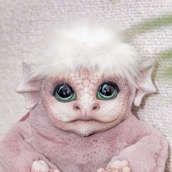 Игрушка мягкая Дракон Бэби Мистик Пудровый