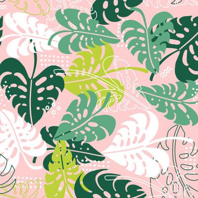 Пальма на розовом