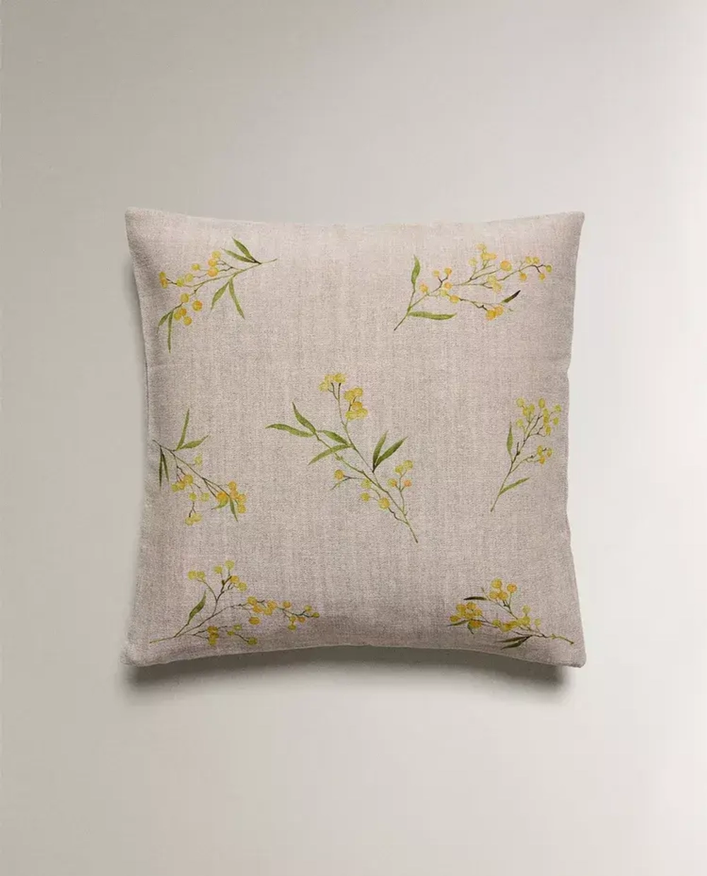 ZARA HOME НАВОЛОЧКА ДЛЯ ДЕКОРАТИВНОЙ ПОДУШКИ С ПРИНТОМ, СВЕТЛО-БЕЖЕВЫЙ