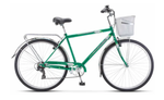 Велосипед 28" Stels Navigator-350 V р.20" (корзинка) Зеленый