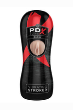 Мастурбатор в виде вагины PDX Elite Vibrating Pussy Stroker (Цвет: черный , телесный)