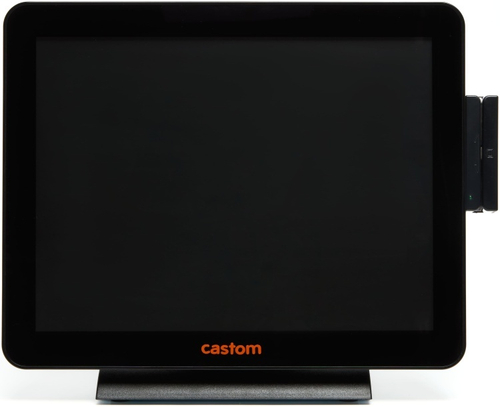 POS-моноблок Castom с встроенным считывателем магнитных карт (MSR) Core i5 MSR 4/64