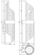 Бра Maytoni Frame MOD174WL-02G