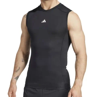 Мужская теннисная футболка Adidas Techfit Training Sleeveless - black