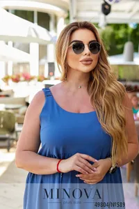Платье 589-синий Minova