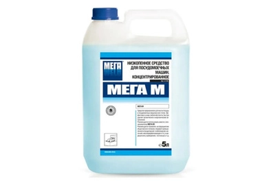 Мега-М низкопенное средство для посудомоечных машин, 5 л.