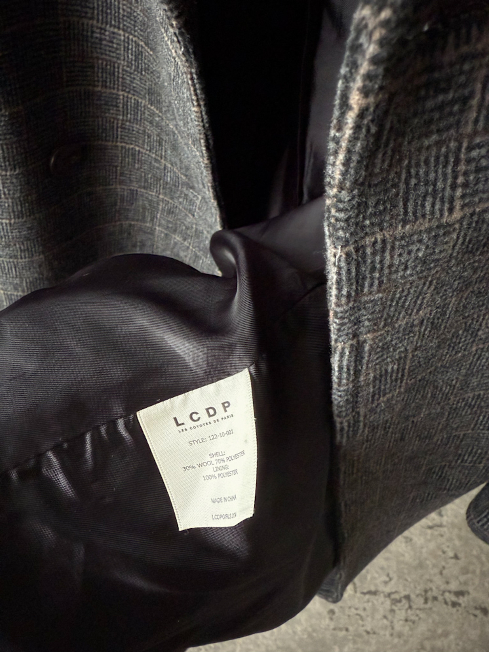 Пальто в клетку Les Coyotes de Paris, XS