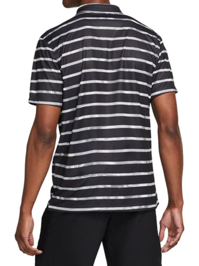 Мужское теннисное поло Nike Dri-Fit Graphic Polo M - black/white