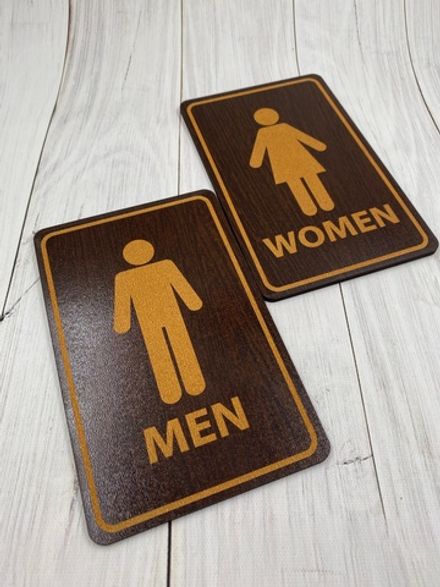 Табличка на туалет (пара М+Ж)