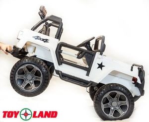 Детский электромобиль Toyland Jeep WHE 1688 белый