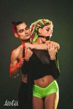 Черный кляп-шарик 3,6см размер S Lola Games Party Hard Charmer 1152-01lola