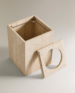 Zara Home ведро для мусора, мрамор, бежевый · 3533/743