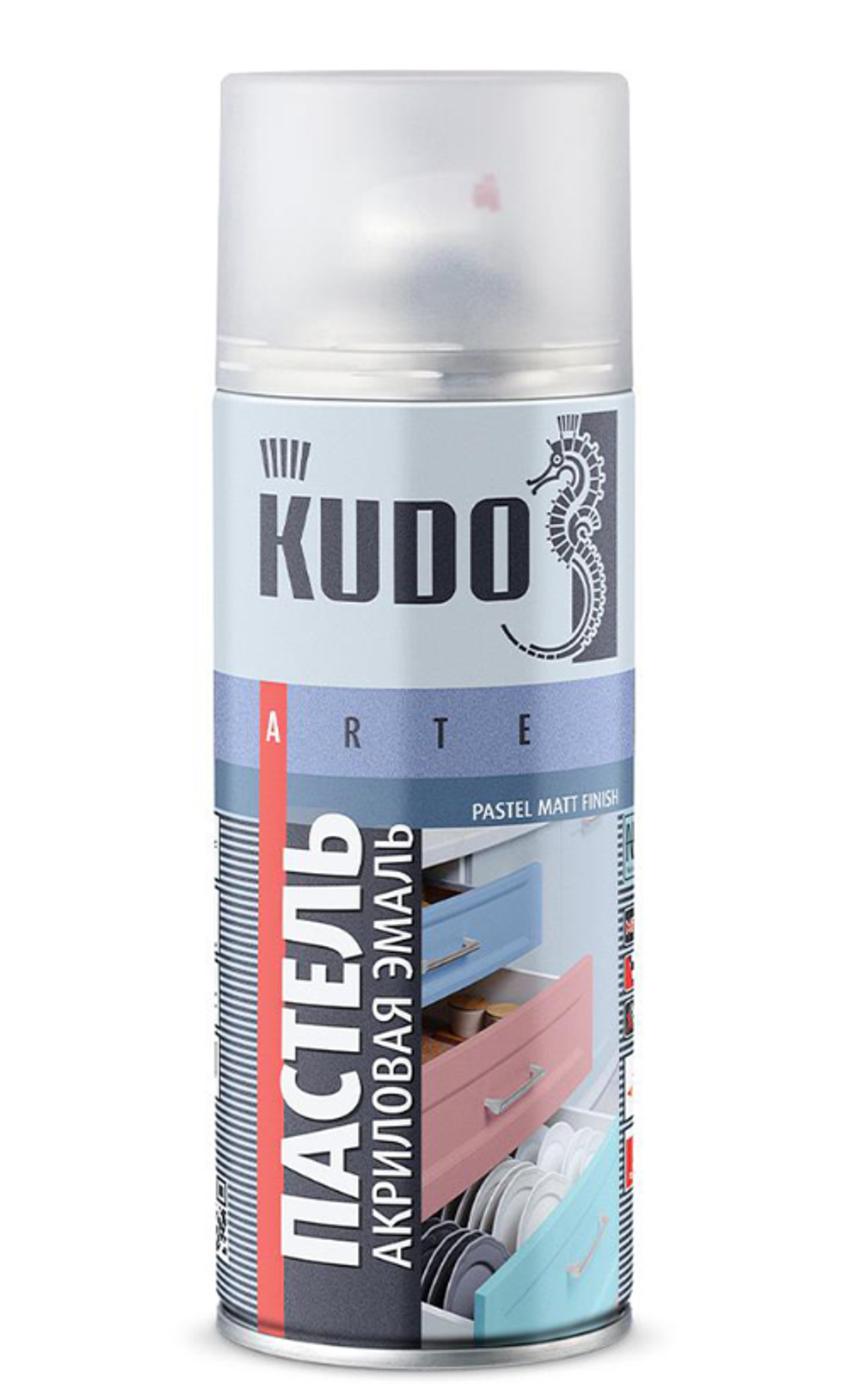 Аэрозольная акриловая краска Kudo , пастельная, 520 мл