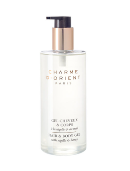 Charme D'Orient Гель для волос и тела с черным тмином и медом Gel cheveux & corps à la nigelle & au miel 300 мл.