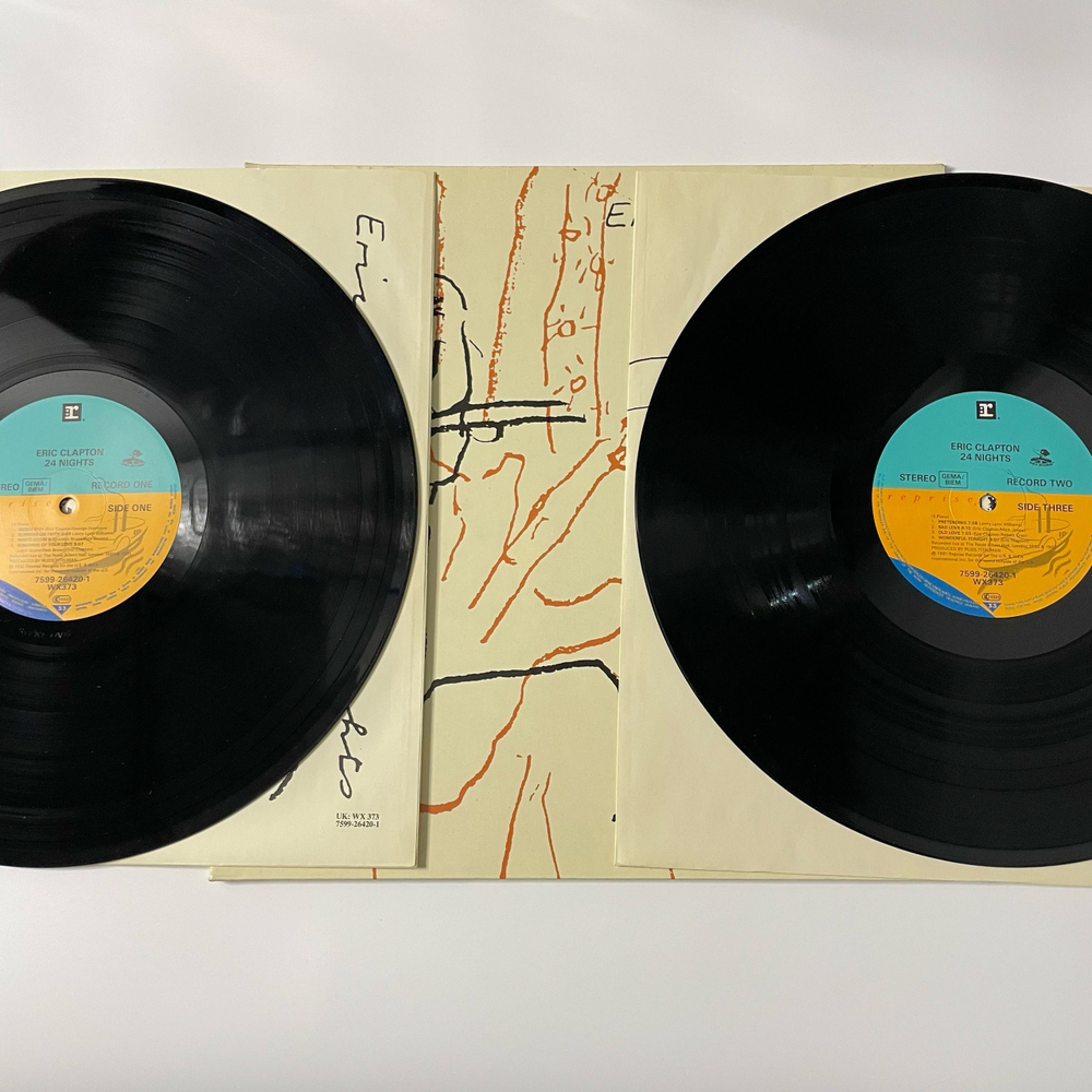 Винтажная виниловая пластинка LP Eric Clapton 24 Nights (Германия 1991)